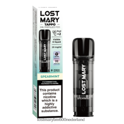Lost Mary Vape 5000 Nederland BDRJ2V176 verloren mary tappo voorgevulde peulen - 20 mg - 2 stuks groene munt