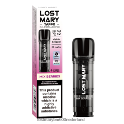 Lost Mary Vape Smaken BDRJ2V183 verloren mary tappo voorgevulde peulen - 20 mg - 2 stuks bessen mengen